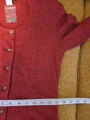 Vintage J Peterman & Co. Rust Button Down Linen Long Dress Sz 8 55&Prime; Long NWOT
