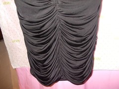 $99 SPEECHLESS STRAPLESS SEQUIN STRIPE BODY DRESS MEDIUM DRAPE top RUCH ZIP BACK