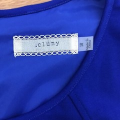 Cluny by Cynthia Steffe royal blue sleeveless body-con sheath dress cocktail
