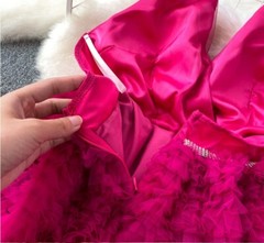 Hot Lady Beach Vacation Backless Dress Hottie Slim A-Line Cake Dress Party Skirt