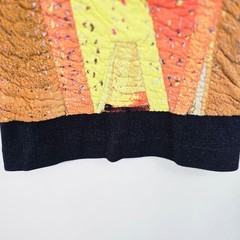 Akris Punto Rock Climbing Wall Patchwork Quilted Dress Cap Sleeve Modern Art 12