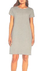 Gap Women&rsquo;s Knee Length Relaxed Fit Lightweight T-Shirt Dress Small Gray