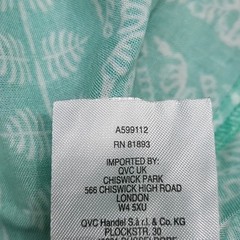 Destination 365 Womens Allover Printed Everyday Split Neck Dress 3X Plus Size