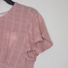 NWT Auguste The Label Women&rsquo;s Pia Mini Dress Flutter Sleeve Dusty Pink US 12 B26