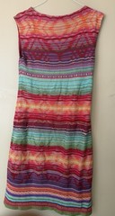 Lauren Ralph Lauren Striped Native Blanket Tribal Linen Aztec Sweater Dress L