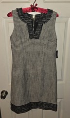 Karl Lagerfeld Paris Women&rsquo;s Gray White Black Tweed Dress Size 4 $235 NWT