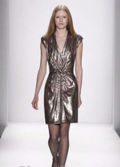 Tadashi Sequin Paillette Ruched Front Dress-Size 8 (F#44A)