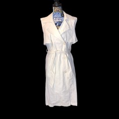 A Loves A Linen Cotton Blend White Dress NWT