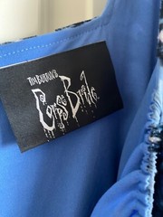 Fantasy Blue Corpse Bride Tim Burton Dress