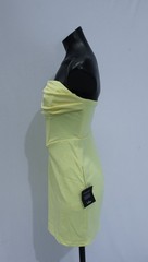 Lulus Women&rsquo;s Dramatic Intent Corset Mini Dress EH6 Light Yellow Large NWT