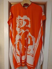 Gypsy Blu Caftan Muumuu Dress Beach Blue/Orange/Green Unique Geometric Print OS