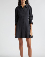 NEW, Cinq A Sept Lucilla Shirtdress in Black Sz 10 #MD1962