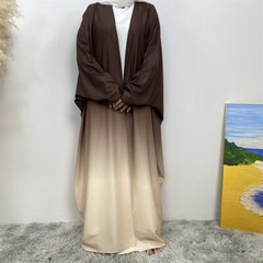Ramadan Dubai Muslim Women Open Cardigan Abaya Robe Maxi Dress Kaftan Islamic