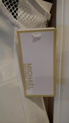 NWT MICHAEL KORS WHITE W/MESH DRESS/COVER UP XS ($78.00)