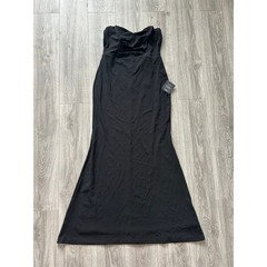 New Lulus Iconic Arrival Black Strapless Mermaid Maxi Dress Size XL MSRP $85