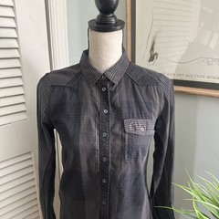 Comptoir Des Cotonniers Shirt Dress Womens 38 US M Gray Minimalist Boho Chic