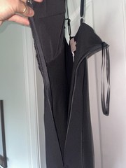 WHITE CLOSET ELEMENTS BLACK SLIP MAXI DRESS SZ MEDIUM NWT