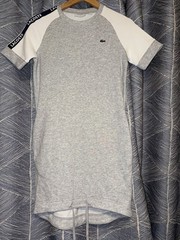 Lacoste Sport Colourblock Fleece Dress In Heather Gray Size 32 XS