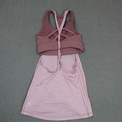 Lululemon Tank Top Womens 0 Purple Racerback Built In Bra Lightweight Yoga Gym