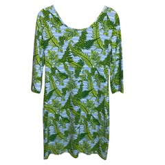 Persifor Dress Womens Medium Stretch Leaf Fern Print Resortwear Tropical USA