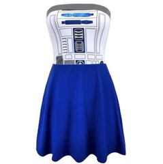 NWT Star Wars Mighty Fine R2-D2 Strapless Skater Dress – Size Small