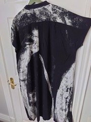 Crea Concept Black White Oversized Kaftan Dress Size 46 UK 18 Pockets Pleated