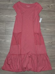 NWT Soft Surroundings Rapture Rose Fleuri Dress Size XS Coral Pink New