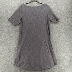 Eileen Fisher Dress Womens M Blue Striped Shift Casual Minimalist Nautica Resort