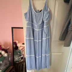 Torrid x Marilyn Monroe Iconic Blue Dress w/Polka Dots, Size 22