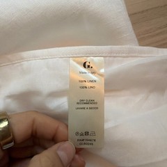 G. Label Goop Linen Maxi Camilla Wrap Dress Summer 6 White NWOT Boho Minimal