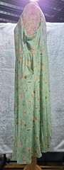 Torrid Midi Super Soft Button-Front W/ Pockets Green Floral Skater Dress 6 XL