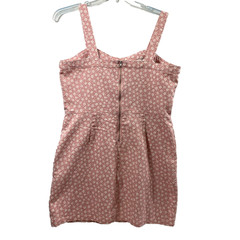 No Boundries Jumper Dress Juniors XXL Pink Floral Farmgirl Pockets Cottagecore