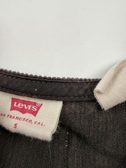 Levi&rsquo;s Dress Womens S Brown Corduroy Tank Button Front Belted Mini Scoop Neck