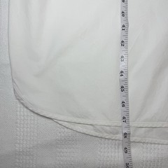 JUST Female Moira White Cotton Poplin Button-Front Shirt Dress XL