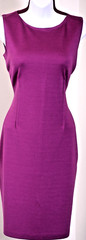 NWT ST JOHN Women&rsquo;s Knit Purple Ripe Berry Dress Sz 14