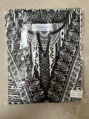 lovely HASLEMERE COLLECTIONS ladies long cotton black multiprint kaftan one size