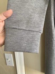 Spanx Air Essentials Heather Gray Crew Neck Dress Sz.L Sporty Luxurious Comfort