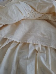Devotion Twins Sundress Medium M – Ivory Natural Tie Shoulders Cotton Greece NWT