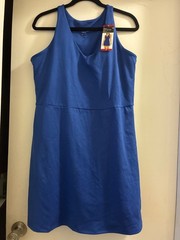 The Gap Fit Active Tank Dress Built In Shorts Womens Size XL Blue NWT
