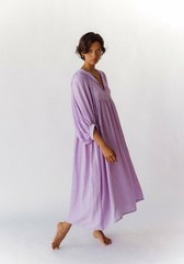 Daughters of India Kyra Midi dress Lilac Gauze XS