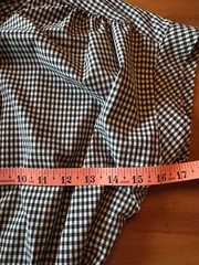 NWT Calvin Klein Black White Checked Belted Midi Dress Sz 4 Band Collar Workwear