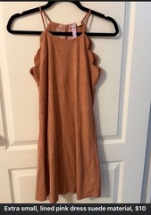 XS Lined Pink Dress-Sorority/Gameday Wear!