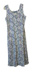 VTG Koret Sleeveless Scoop Neck Dress Women’s Sz S White Blue Green Black NWT