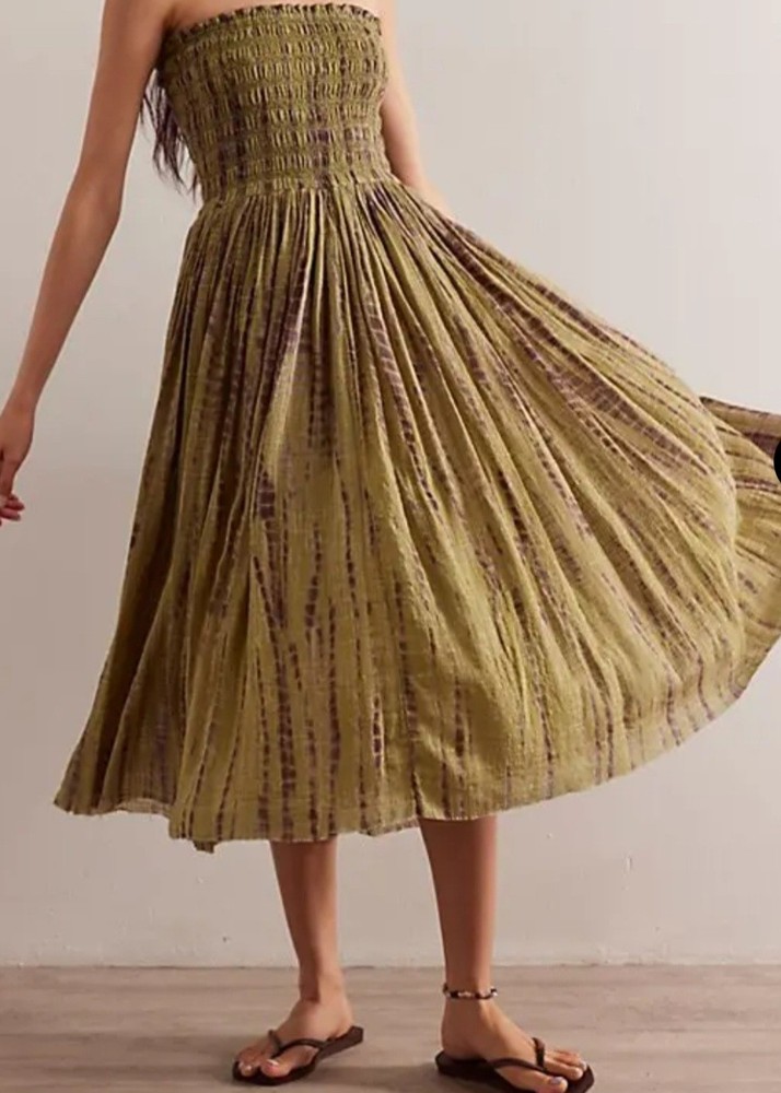 Free People FP One Ravenna Convertible Maxi Skirt Midi Dress Size M/M lined ~