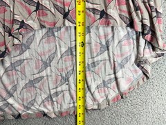 Apt. 9 Maxi Dress L Pink Grey Swallow Bird High Low Halter Boho Coastal Summer
