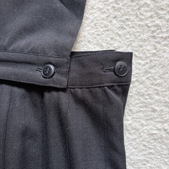 Vintage agnes b 2way Maxi Pleated Jumper Skirt Dress Made in Japan Size 36