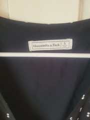 Abercrombie & Fitch Black White Dot Dress Womens Size Small S