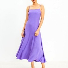 LOFT NWT Purple Maxi Slip Dress Sleeveless Flowy Petite 6P