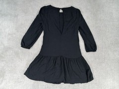 Meadow Rue Womens Mini Dress 0 Black Long Sleeve Viscose Fit & Flare