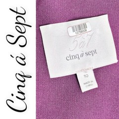Cinq a Sept Coralisa Raspberry Asymmetric Cocktail Mini Sheath Dress, Size 10